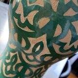 Sculpted terracotta pot