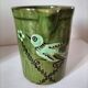 Glazed earthenware pitcher with bird motif - Haute Savoie