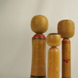 Set of 3 kokeshi dolls (medium size)