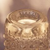 Brutalist crystal vase 1970
