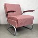 Thonet S-411 Armchair "Red & White"