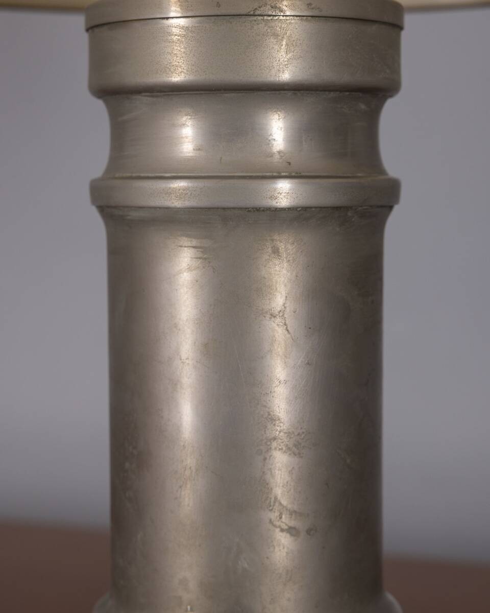 Vintage 1970s table lamp in metal and plexiglass by Vit Kellj