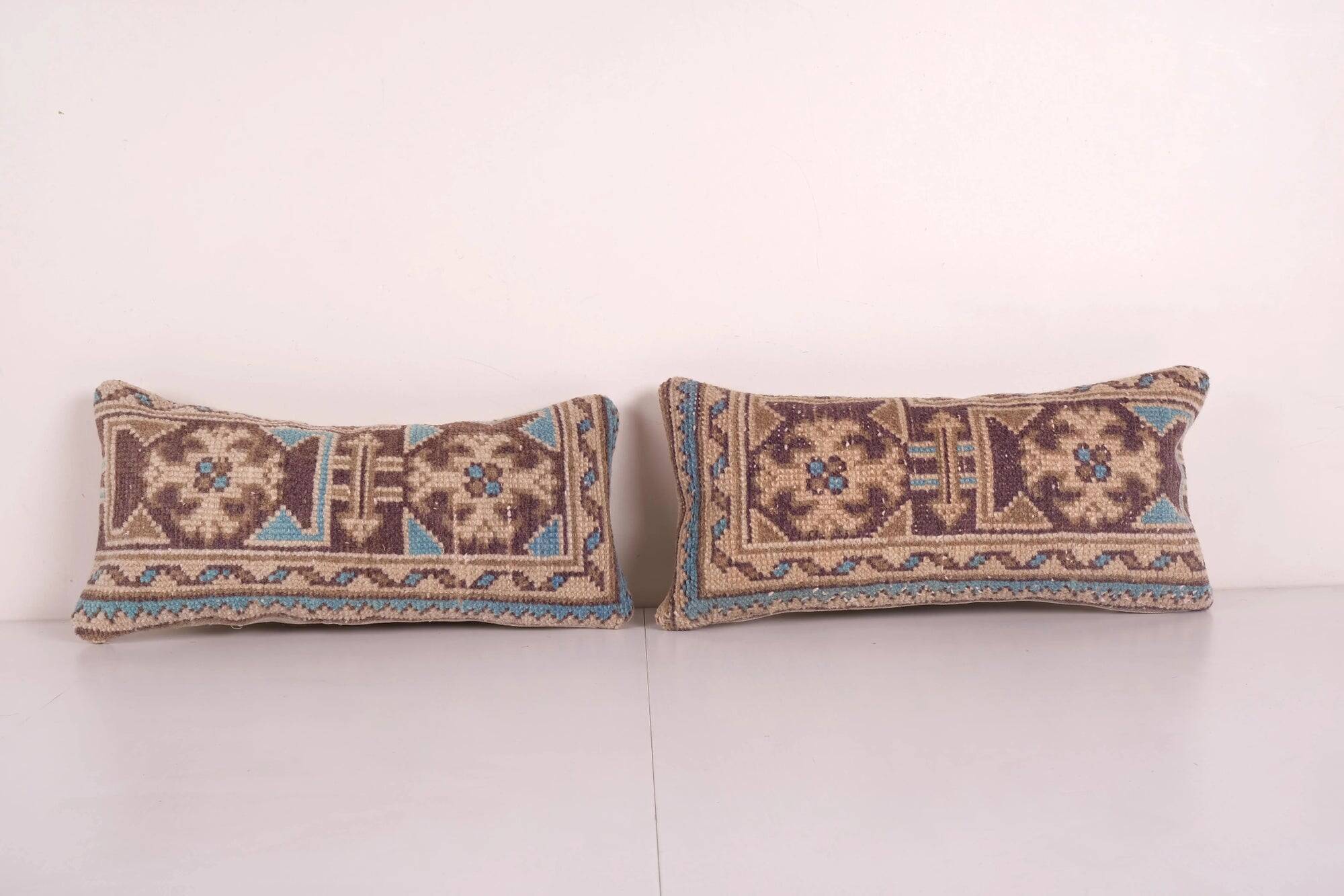 Set of 2 vintage Turkish cushion covers 25x51 cm