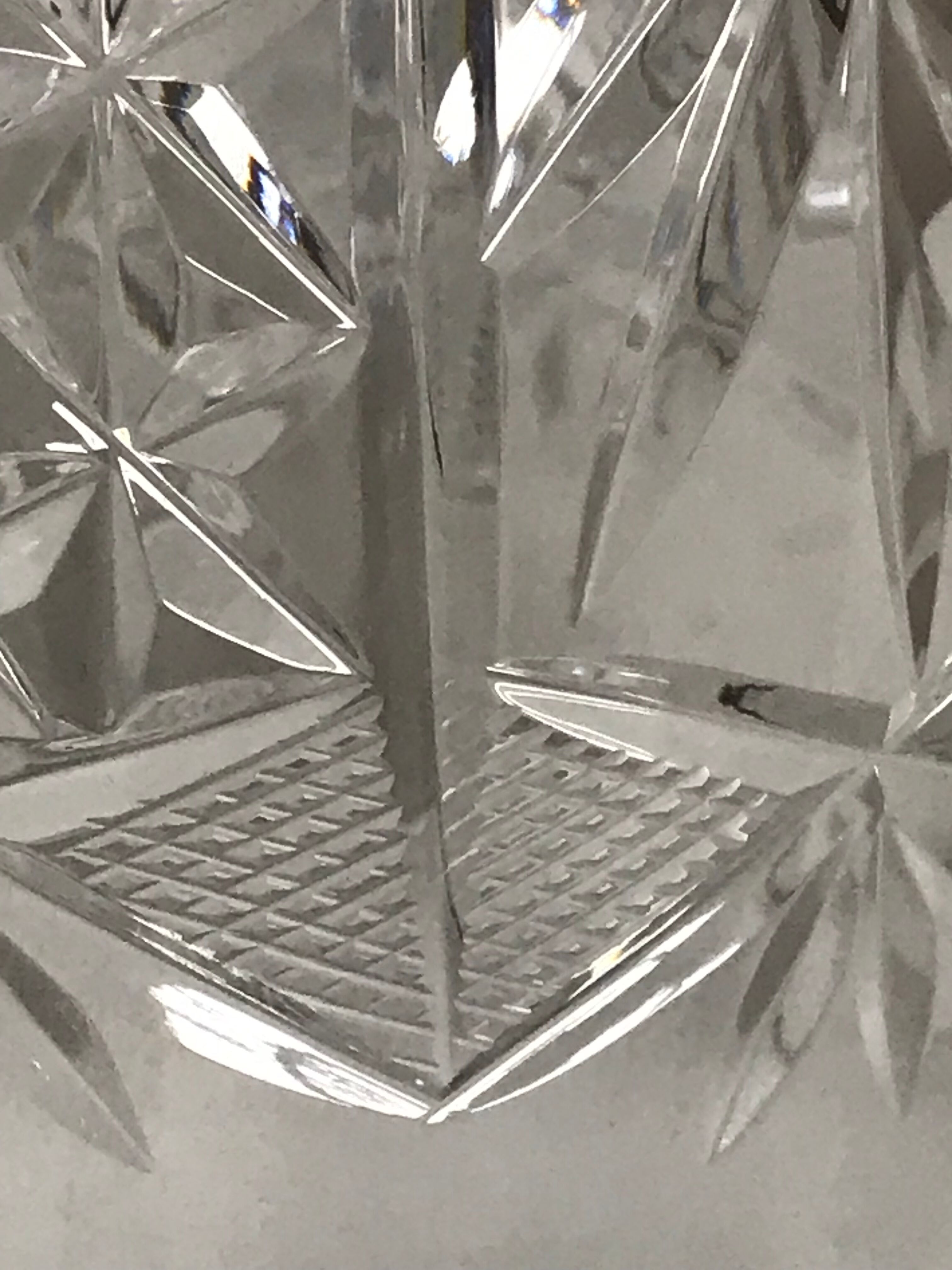 Set of 5 crystal whiskey glasses