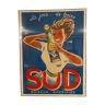 Advertising poster "SUD" by Bellanger 1956