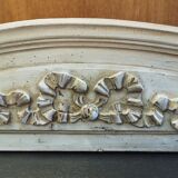 Fronton patina shabby chic gustavien 87 cm