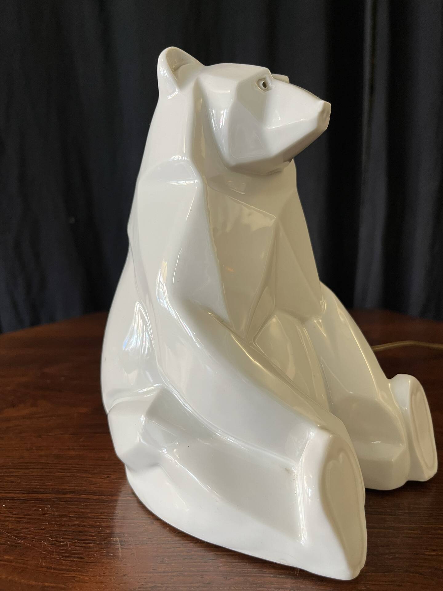 Petite lampe Art Déco ours polaire