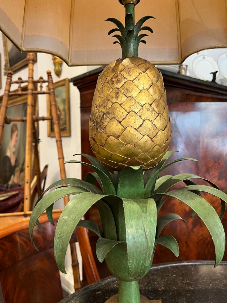Paire de lampes ananas