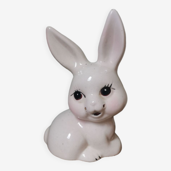 Vintage zoomorphic rabbit piggy bank