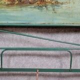 Rare Venetian Napoleon III period rest bench in cast iron and sheet metal