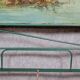 Rare Venetian Napoleon III period rest bench in cast iron and sheet metal