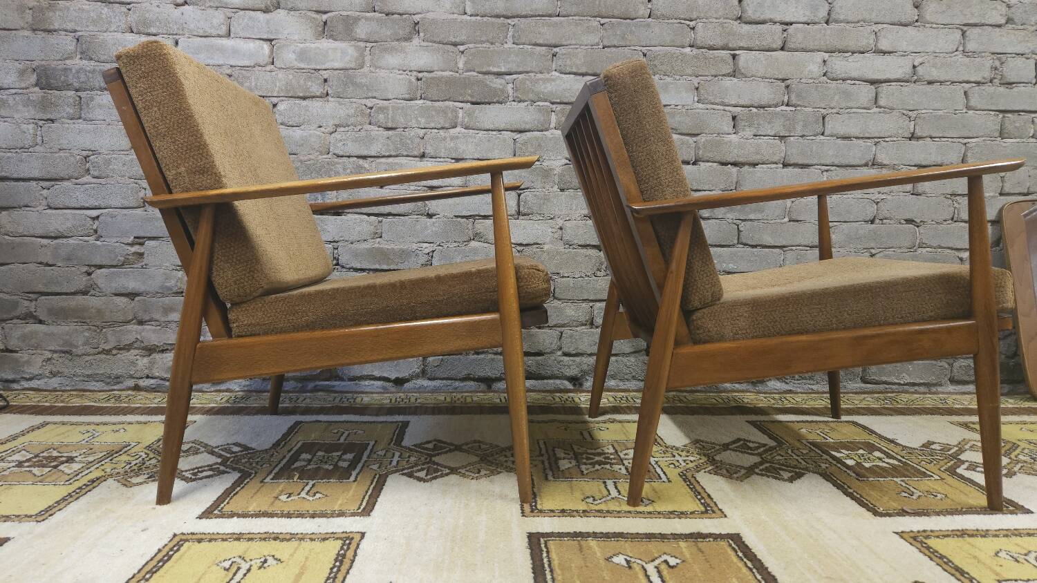 Paire de fauteuils scandinave en teck 1960