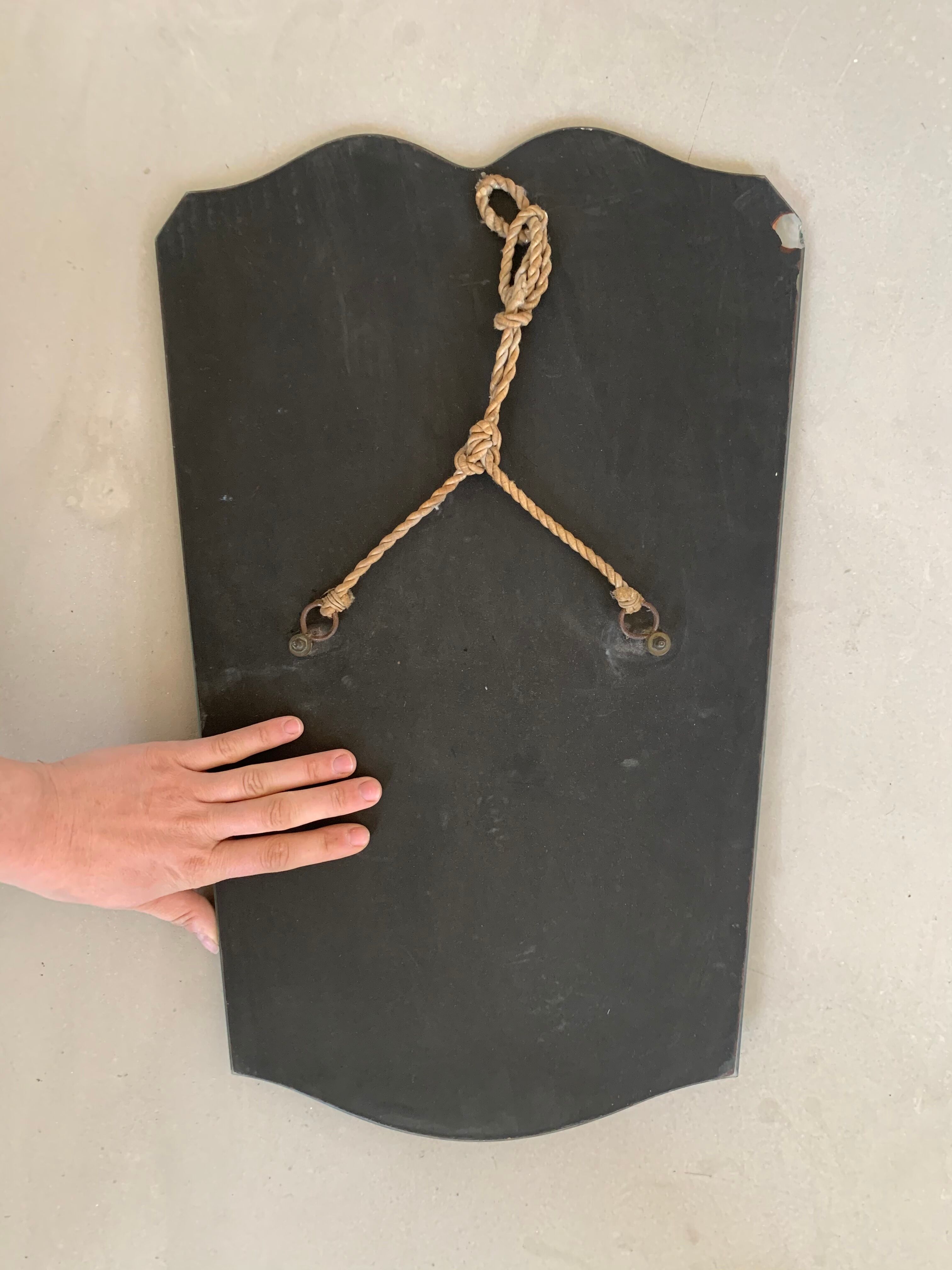 Bevelled and chiseled Venetian mirror  - 54x35cm