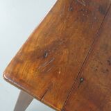 Antique 19th Century French Rustic Farmhouse Dining Table Fruitwood