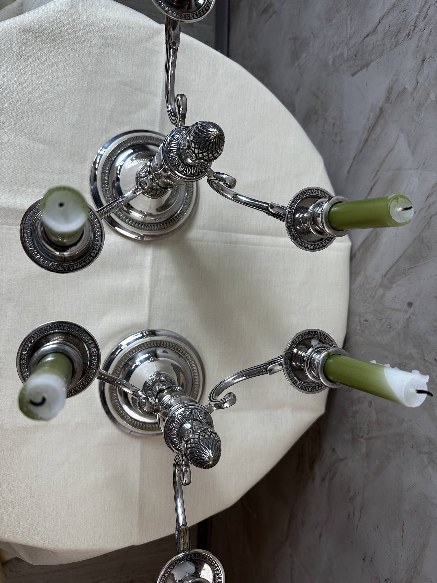 Paire de chandelier