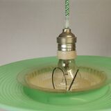 Scandinavian green acrylic clip on hanging lamp 1960s