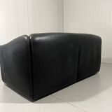De Sede DS 47 dark brown neckleather 2-1/2 seats sofa