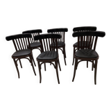 Set of 6 bistro chairs from the 1970s