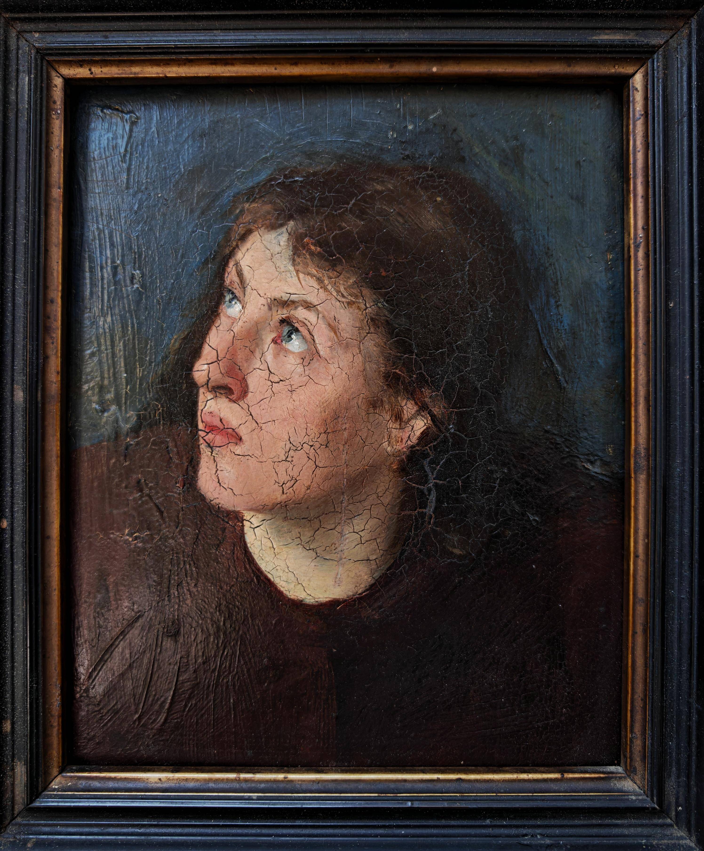 Oil painting Portrait of a woman 19th century