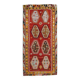 5x10 Light Color Yellow & Red Orientel Kilim Rug, 149x308Cm Vintage Kilim