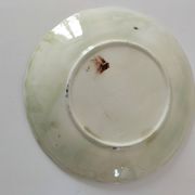 Barbotine plate with strawberries in relief, late 19th and early 20th century