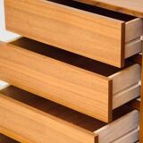 Vintage Scandinavian sideboard in blond teak