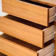 Vintage Scandinavian sideboard in blond teak