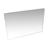 Rectangular bevelled mirror 60x42cm