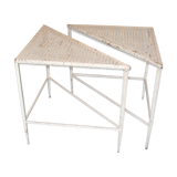 Set of 2 triangular tables Mathieu Matégot