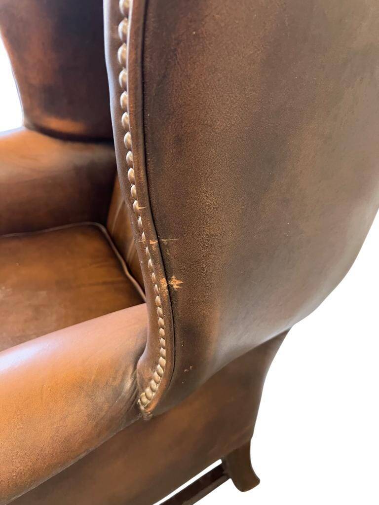 Fauteuil vintage king chair chesterfield