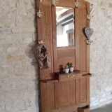 Coat rack solid oak wardrobe