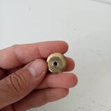 Pair of vintage brass "lens" knobs/furniture handles