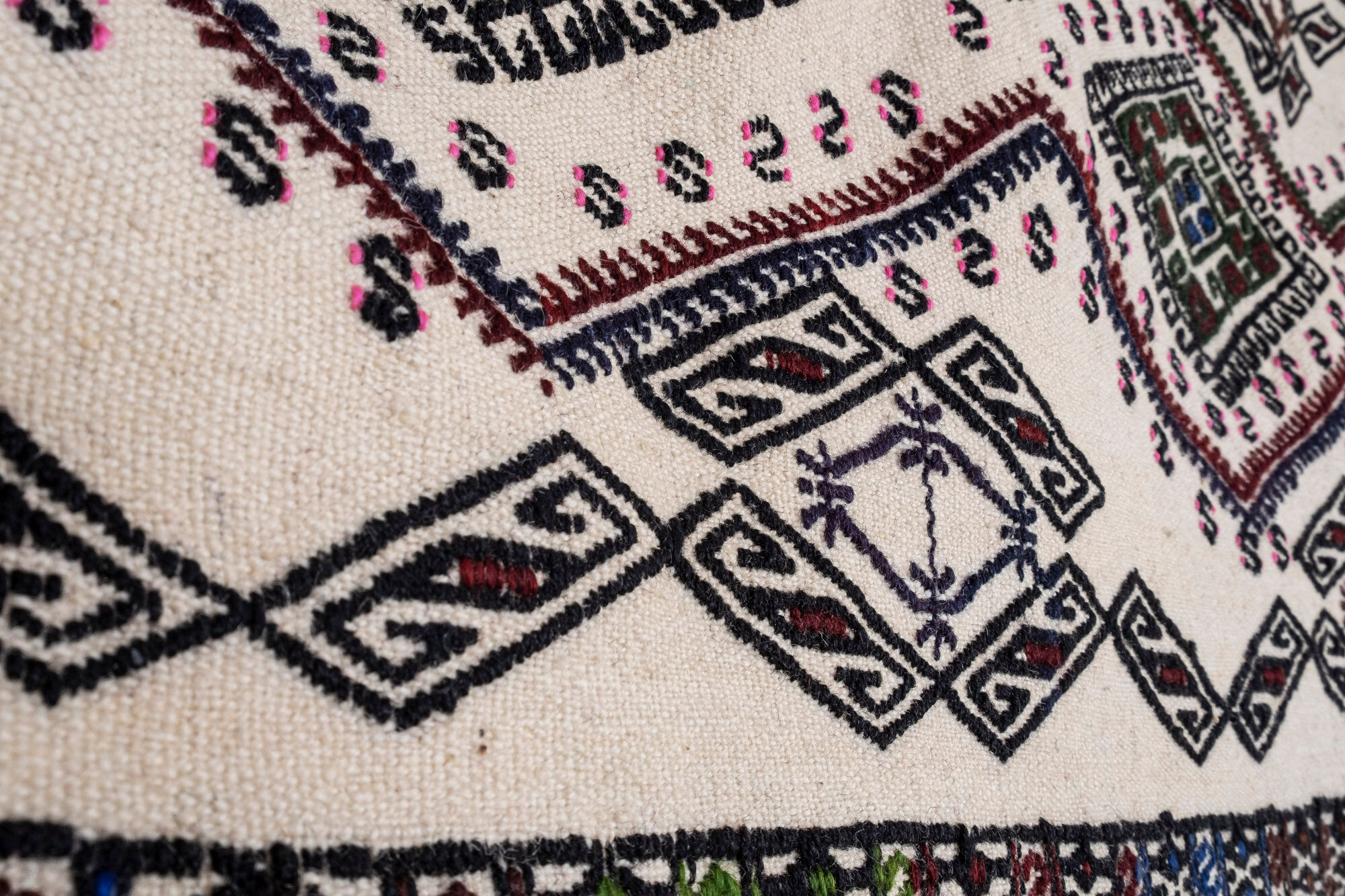 Vintage Turkish Jajim Kilim Runner Rug, 1970s 55 x 480 cm