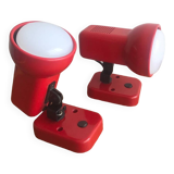 Applique/spot design année 80 rouge orientable