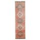 1970s vintage Turkish Oushak handmade wool cotton red area rug 89x344