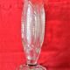 Tulip vase on foot, art-deco style, glass