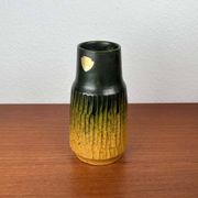 Danish studio pottery vase from the mid-20th century by Ernst Pottery, Faxe, 1960s.