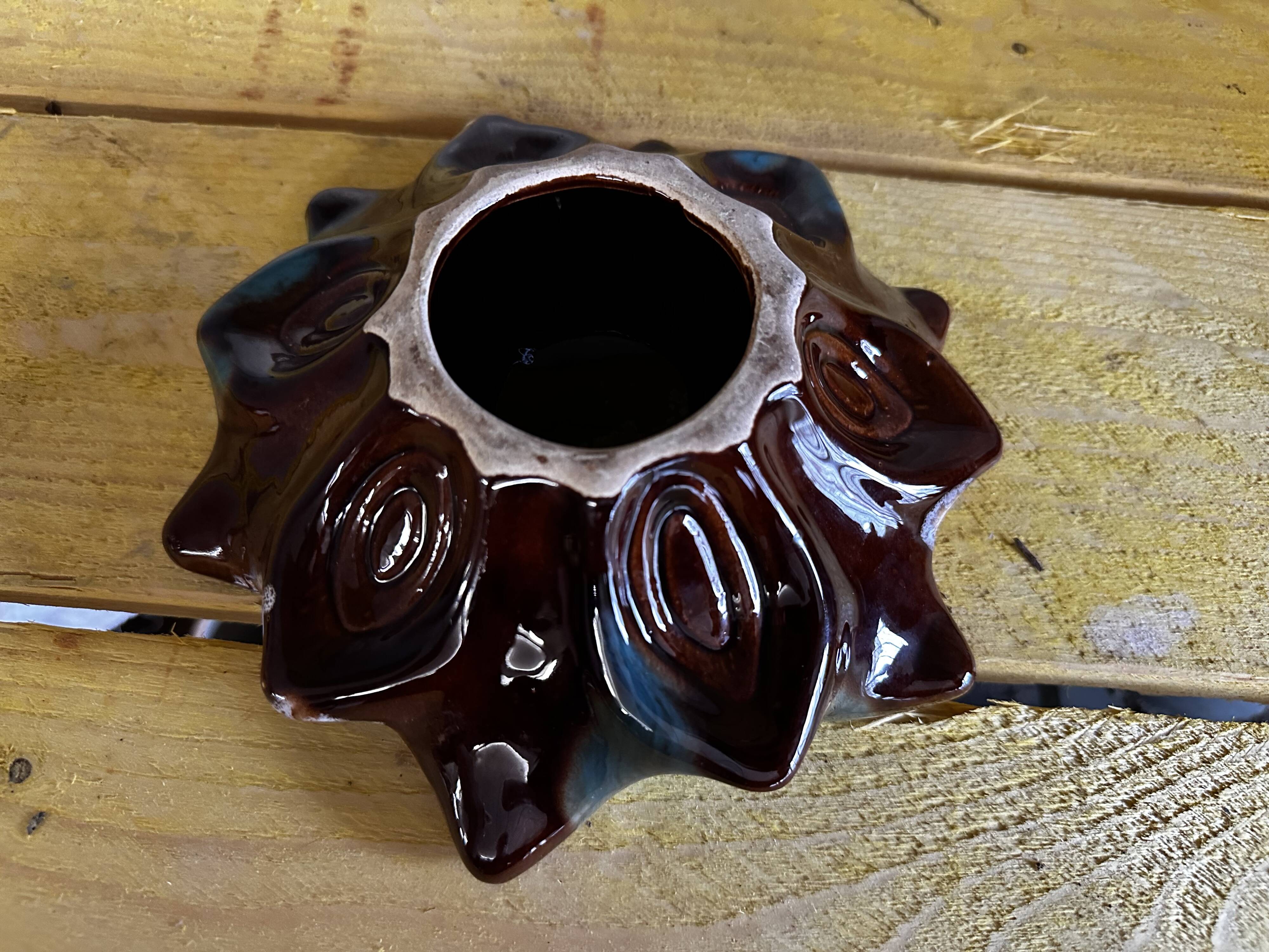 Vintage Vallauris Ceramic Ashtray Pocket Empty D 19 cm