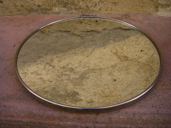 Miroir de barbier rond 30cm