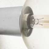 Vintage German ceiling lamp in chrome and glass from the space age by Motoko Ishii for Staff, 1970s.