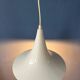 Suspension Space Age white Mid-Century witch hat shaped