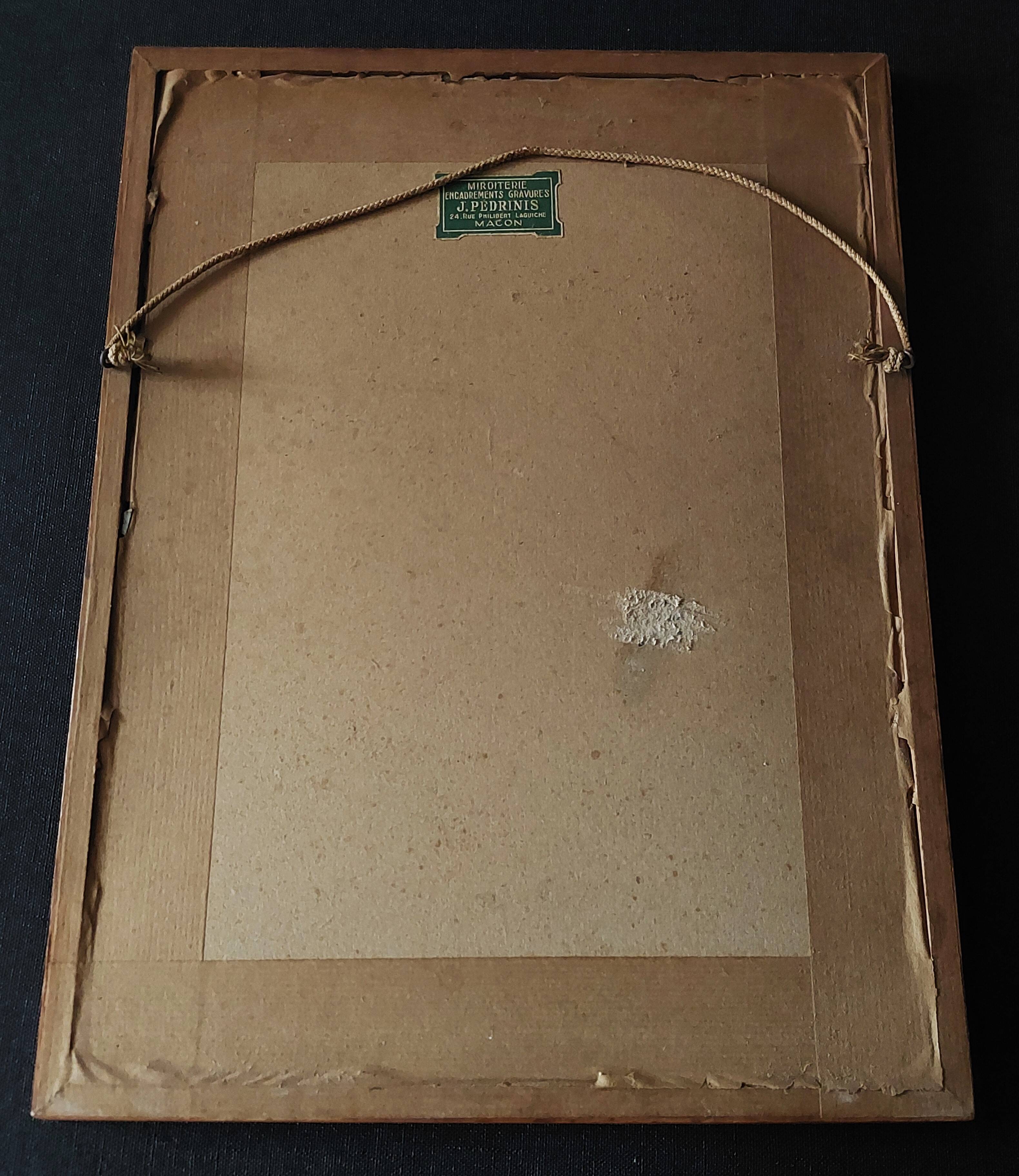 Watercolor signed Barday Senlis the cathedral first half of the 20th century