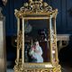 Art Nouveau Period Mirror in Wood Gilded with Gold Leaf - Late 19th Century