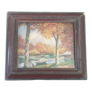 Huile sur toile signée