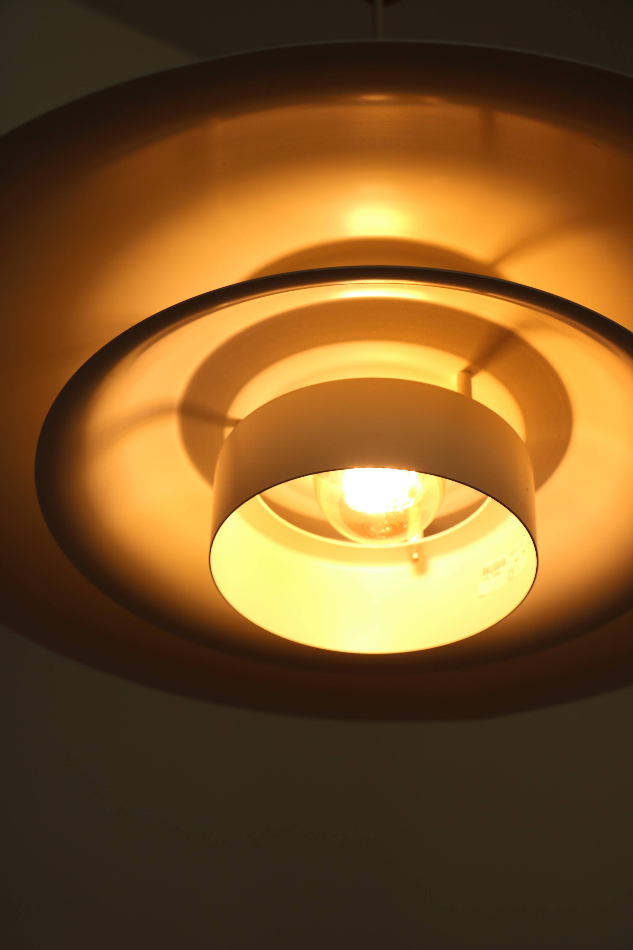 Ecophon Scandinavian pendant light, white metal