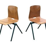 Chaise de salle à manger vintage industrielle Pagwood de Woodmar Design des années 70