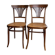 Paire de chaises bistrot cannées Thonet