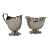 Pair of silverware saucepans