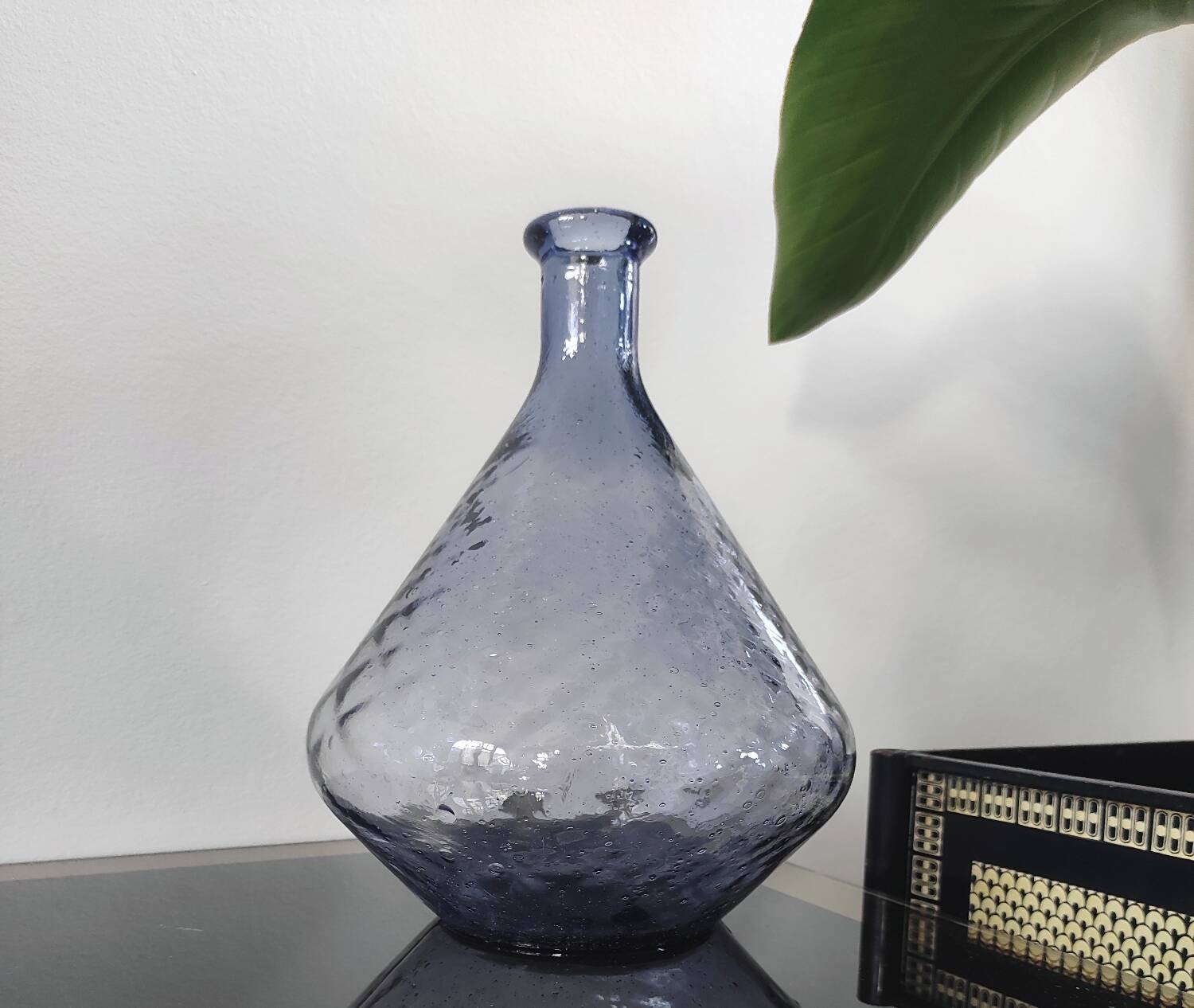 Vintage bubble glass carafe / vase - Italy