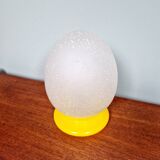 Bubble glass egg table lamp, 1970s